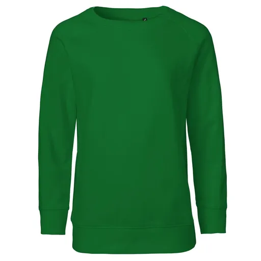 Neutral Detská mikina bez kapucne z organickej Fairtrade bavlny - Fľaškovo zelená | 152/158