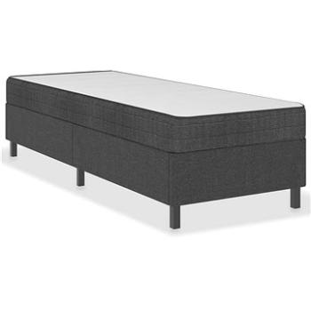 Shumee boxspring, sivá, textil, 100 × 200 cm, 287462
