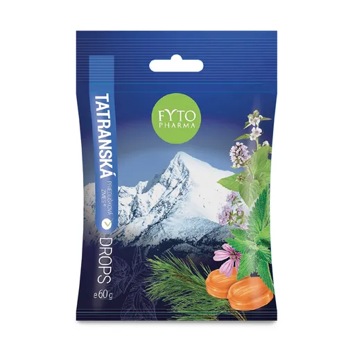 Fytopharma Tatranská priedušková zmes Bylinný drops 60 g