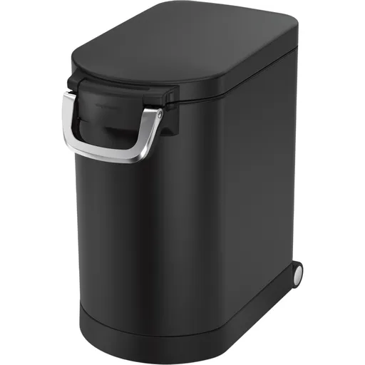 Simplehuman Kontajner na suché krmivo s poistkou 25 l, čierna mat, 25 l