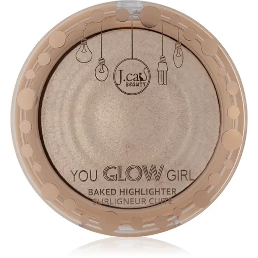 J.Cat Beauty You Glow Girl zapečený rozjasňovač odtieň 104 Crystal Sand 8.5 g