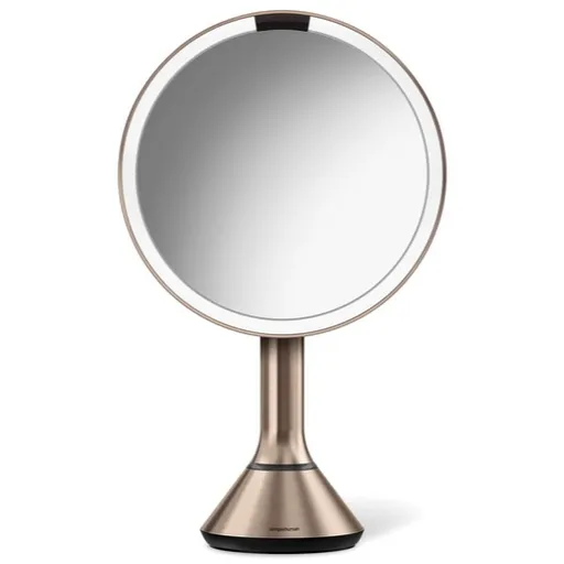 Simplehuman Dual Touch kozmetické zrkadielko rose gold nerez oceľ SHST3053