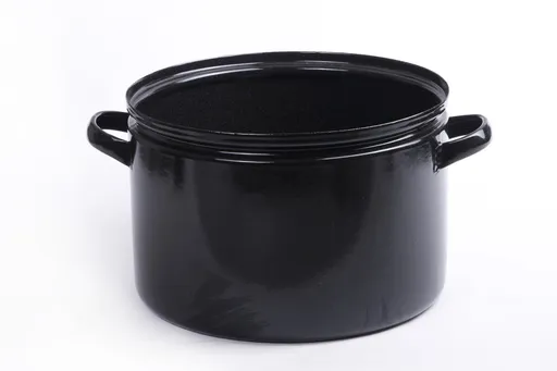 BELIS - Hrniec 16L GASTRO 32cm, čierny, smalt