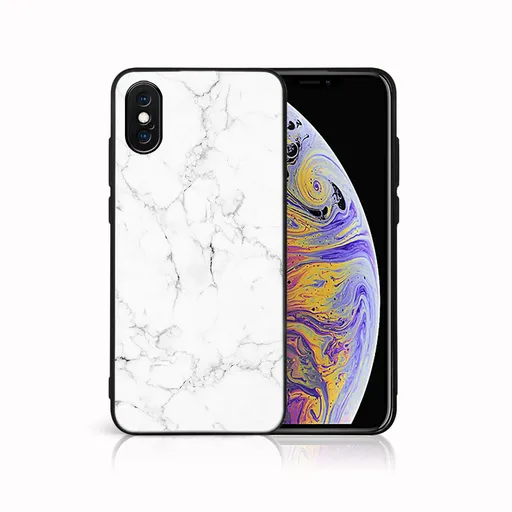MY ART Ochranný kryt pre Apple iPhone X / XS WHITE MARBLE (144)