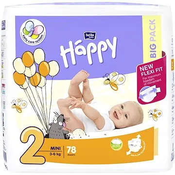 BELLA Baby Happy Mini veľkosť 2 (78 ks) (5900516602840)