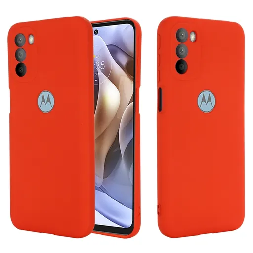 RUBBER Ochranný kryt Motorola Moto G31 / G41 červený