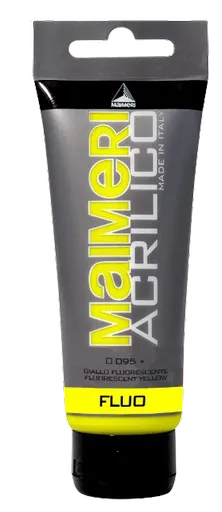 MAIMERI ACRILICO - Akrylové farby 095 - fluorescent yellow, 0,075 L