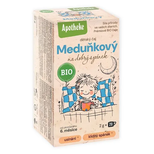 APOTHEKE Detský Medovkový čaj na dobrý spánok BIO 20 sáčkov