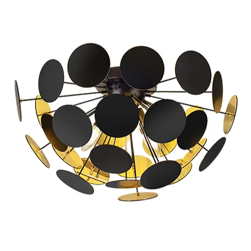 Trio Discalgo stropné osvetlenie čierna 609900332 TR609900332