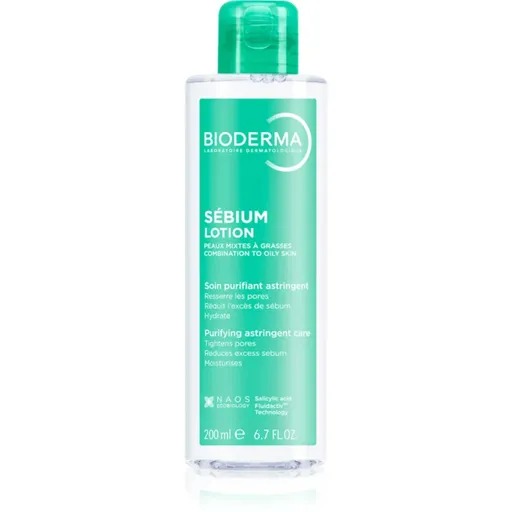 Bioderma Sébium Lotion pleťová voda pre navrátenie ronvováhy zmiešanej a mastnej pleti 200 ml