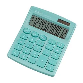Citizen kalkulačka SDC812NRGNE, tyrkysová, stolová, dvanásťmiestna, duálne napájanie, DOPRADE