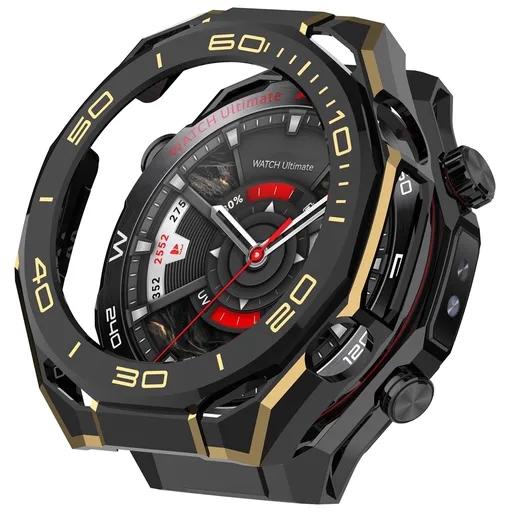 PC HALF COVER Plastový kryt Huawei Watch Ultimate 2 čierny-zlatý