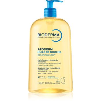 Bioderma Atoderm Shower Oil vysoko výživný upokojujúci sprchový olej pre suchú a podráždenú pokožku 1000 ml