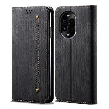 DENIM Peňaženkový kryt pre Huawei Nova 13 Pro čierny