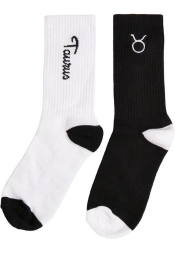 Mr. Tee Zodiac Socks 2-Pack black/white taurus - 39–42