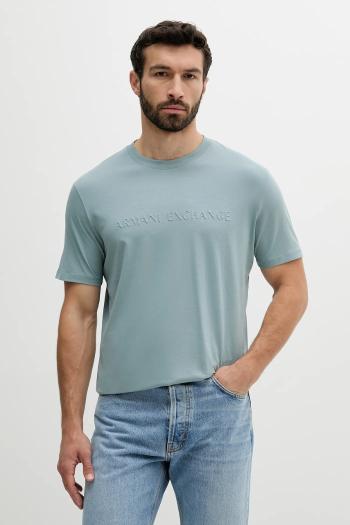 Bavlnené tričko Armani Exchange pánske, s nášivkou, XM000554 AF10356