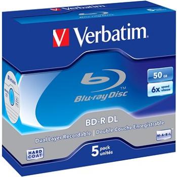 Verbatim BD-R 50 GB Dual Layer 6x, 5 ks v škatuľke (43748)