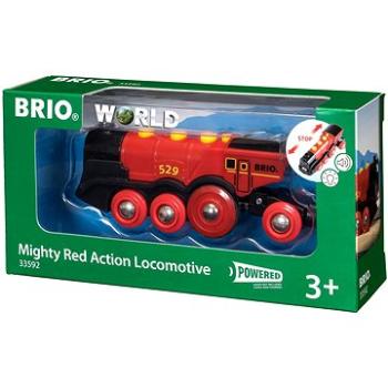 Brio World 33592 - Mohutná červená akčná lokomotíva (7312350335927)