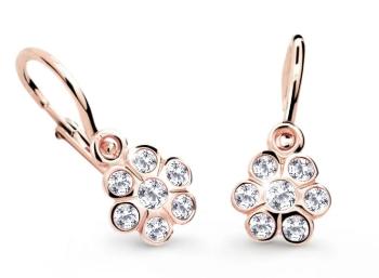 Cutie Diamonds Trblietavé detské náušnice z ružového zlata s briliantmi DC1737-10-00-X-4