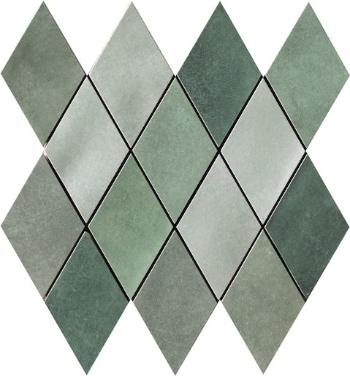 Mozaika Cir Materia Prima mix green rombo 25x25 cm lesk 1069906