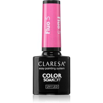 Claresa SoakOff UV/LED Color Fluo gélový lak na nechty odtieň 5 g