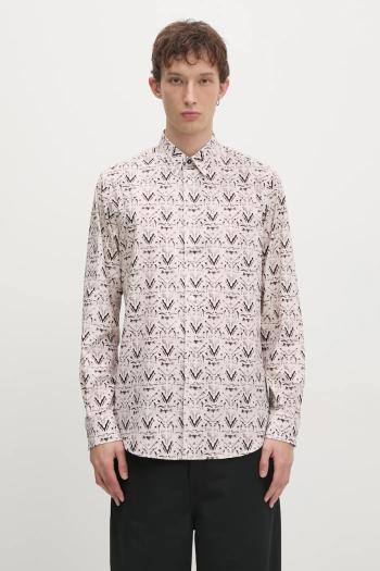 Bavlnená košeľa Paul Smith pánska, béžová farba, regular, s klasickým golierom, M1R-901U-P02598