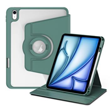 CRYSTAL FLEXI 2v1 Zaklápacie puzdro pre Apple iPad Air 11 2025 / Air 11 2024 tmavozelené