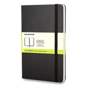 MOLESKINE L, tvrdé dosky, čistý, čierny (QP062)