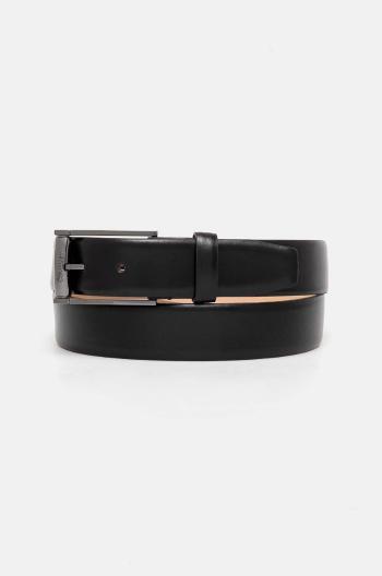 Kožený opasok Calvin Klein pánsky, čierna farba, K50K512330