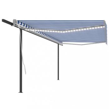 Ručne zaťahovacia markíza s LED svetlom 400x300 cm Dekorhome