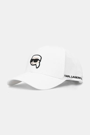 Šiltovka Karl Lagerfeld biela farba, s nášivkou, 552118.805710