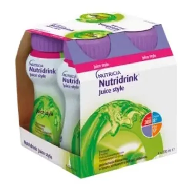 NUTRIDRINK Juice Style s príchuťou jablkovou 4 x 200 ml