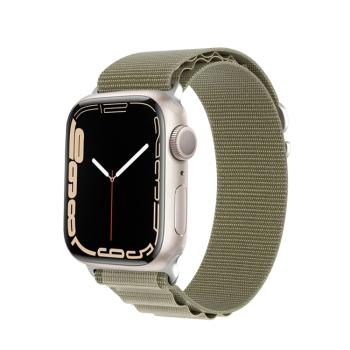 DUX GS Nylonový remienok pre Apple Watch SE / SE 2022 / SE 2023 (44mm) zelený