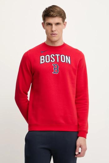 Mikina Nike Boston Red Sox červená farba, s nášivkou, NKPU-163N-BQ-LYA