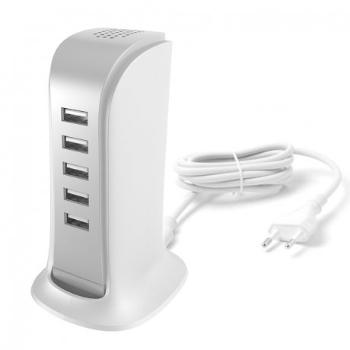 Dudao A5EU nabíjačka 5x USB 25W, biela (A5EU)