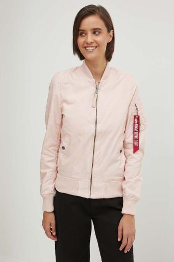 Bunda Alpha Industries MA-1 TT Wmn 141041 640 dámska, ružová farba, prechodná