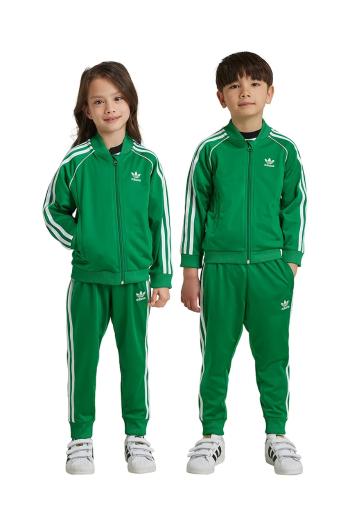 Detská tepláková súprava adidas Originals SST TRACKSUIT zelená farba, IY4791