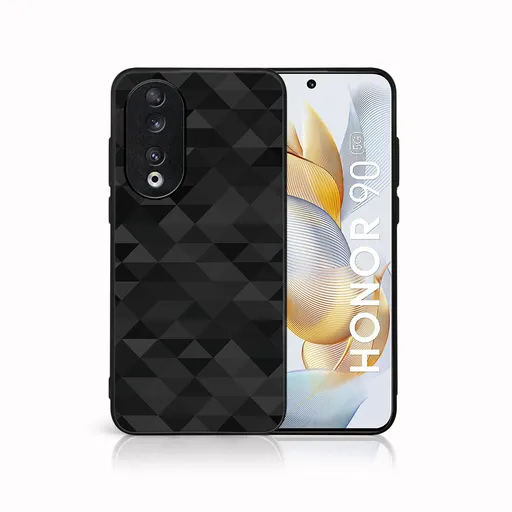 MY ART Ochranný kryt pre Honor 90 5G BLACK TRIANGLES (232)