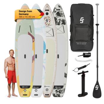 Capital Sports Kipu Allrounder 365, nafukovací Paddelboard, SUP board Set, cruiser