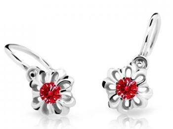 Cutie Jewellery Nežné detské náušnice z bieleho zlata C2208-10-X-2 červená