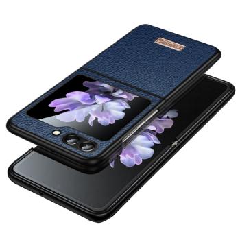 SULADA LEATHER Ochranný kryt Samsung Galaxy Z Flip6 5G modrý