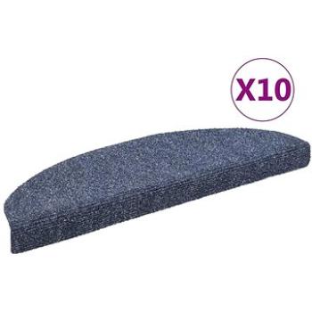Samolepiace nášľapy na schody 10 ks modré 65x21x4 cm vpichované (149709)