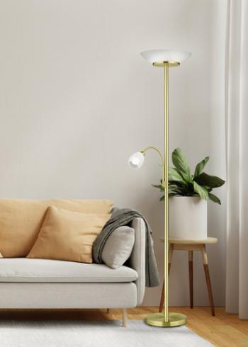 Stojaca lampa Reality Gerry mosadz R40063108