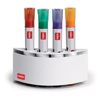 Nobo Magnetic Pen Holder, zaoblený, biely (8018500)
