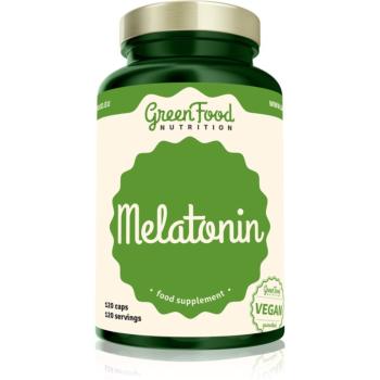 GreenFood Nutrition Melatonin kapsuly na podporu spánku a regenerácie 120 cps