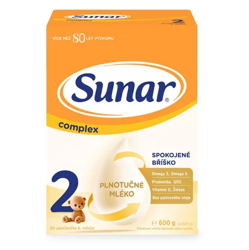 SUNAR Complex 2 Pokračovacie batoľacie mlieko od 6 mesiaca 600 g