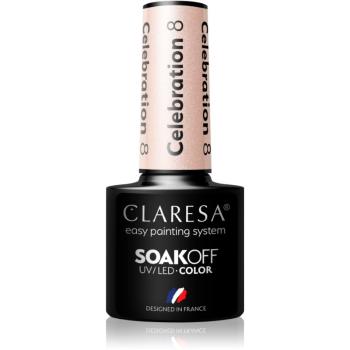 Claresa SoakOff UV/LED Color Celebration gélový lak na nechty odtieň 8 5 g