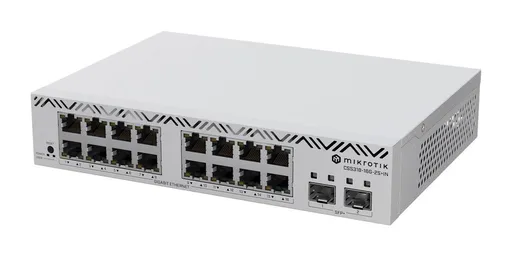 MikroTik CSS318-16G-2S+IN 18-portový switch (16x GB Eth, 2x SFP+)
