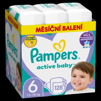 PAMPERS Active Baby S6, 13-18 kg 128 ks