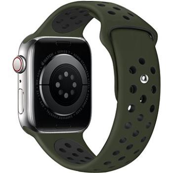 Eternico Sporty na Apple Watch 42 mm/44 mm/45 mm  Pure Black and Khaki (AET-AWSP-BlKh-42)